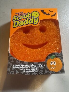 Scrub Daddy Special Edition FlexTexture Scrubber Halloween Fall Orange Pumpkin
